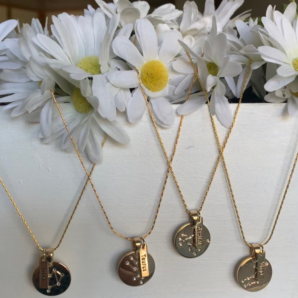 New Zodiac and constellation necklace